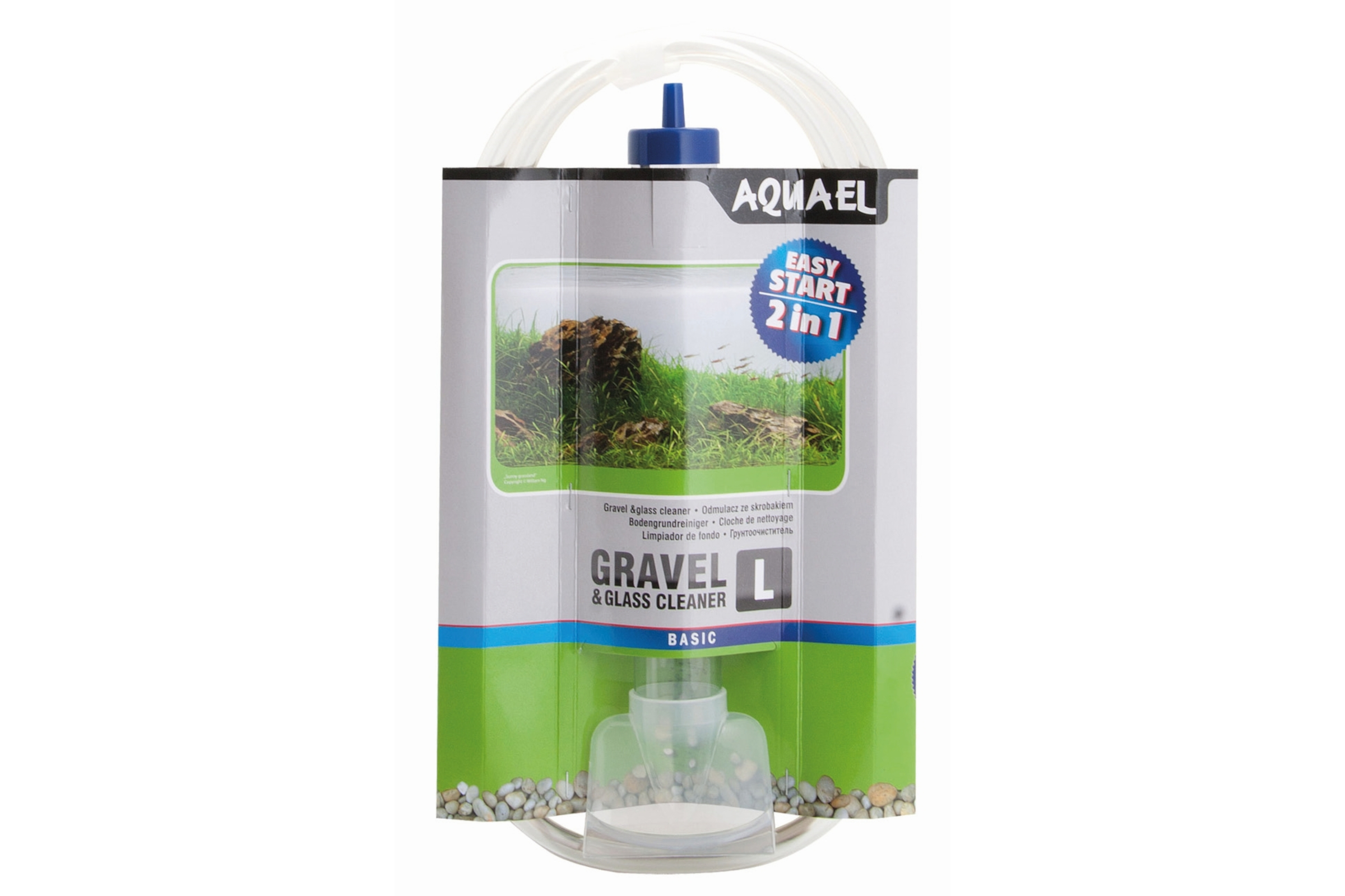 Aquael Gravel & Glass Cleaner, Kombi-Reiniger, Größe L